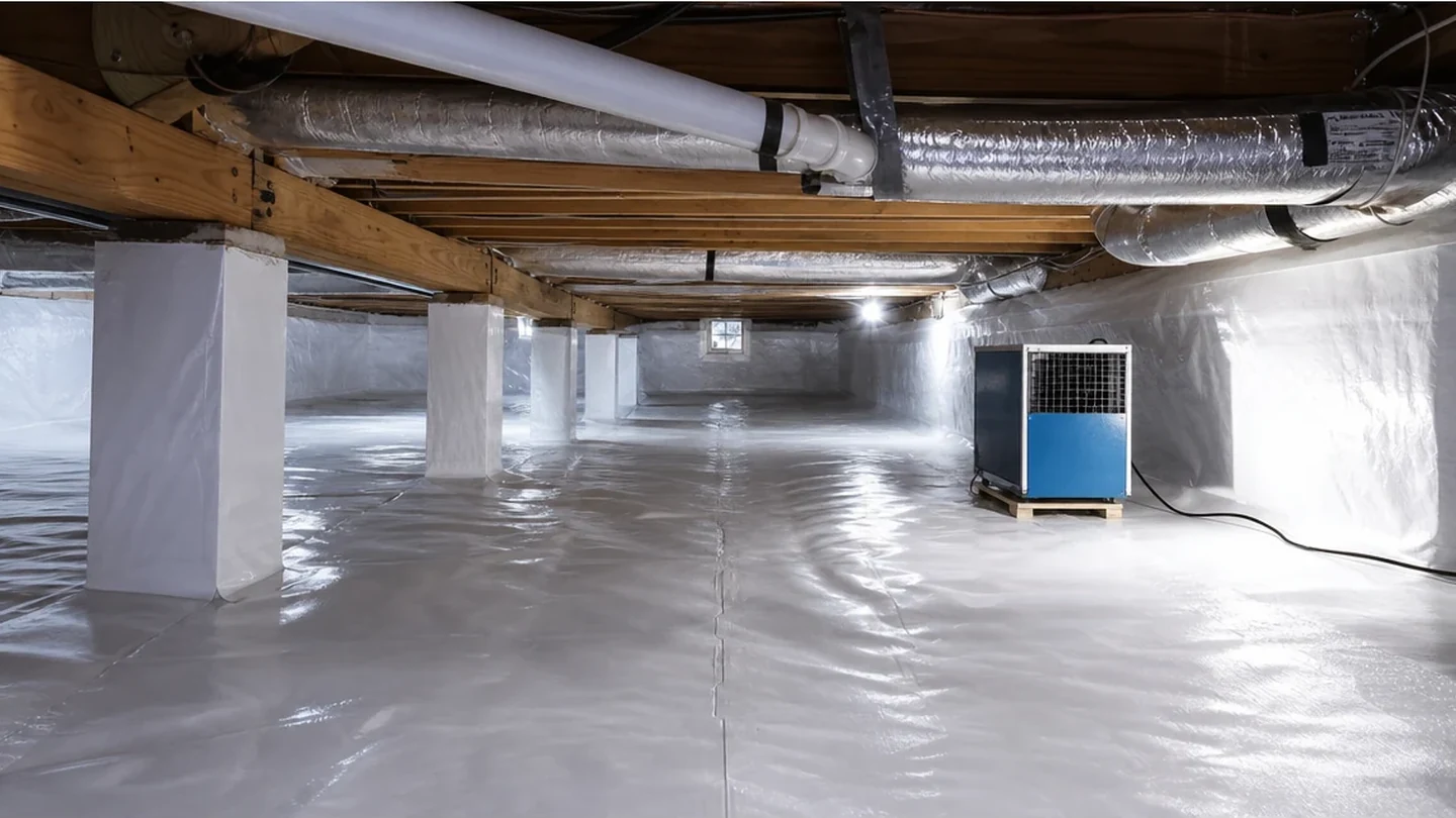 Residential crawl space encapsulation project detail for homeowner quote planning